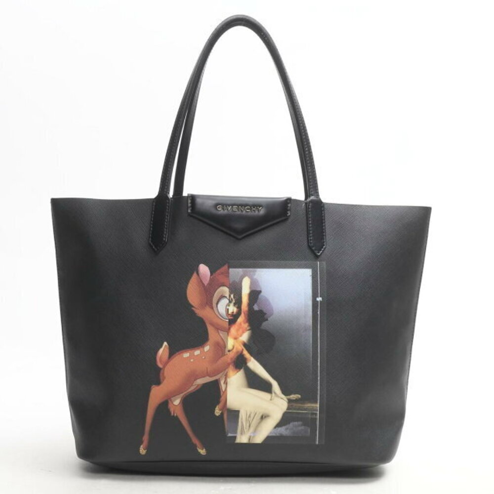 Givenchy Bambi Antigona Tote Bag Leather Black